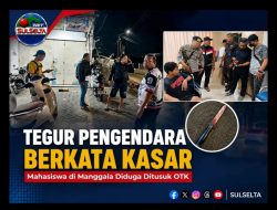 Tegur Pengendara Berkata Kasar, Mahasiswa di Manggala Diduga Ditusuk OTK