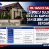 Mutasi Besar di Polda Sulsel, Belasan Kapolres dan Sejumlah PJU Berganti