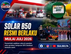 Pemerintah Resmi Berlakukan Solar B50 Mulai Juli 2026