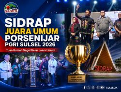 Sidrap Juara Umum Porsenijar PGRI Sulsel 2026