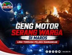 Geng Motor Serang Warga di Maros, Lima Terduga Pelaku Diamankan