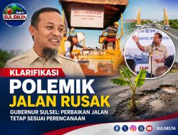 Gubernur Sulsel Klarifikasi Polemik Jalan Rusak, Tegaskan Perbaikan Tetap Sesuai Perencanaan