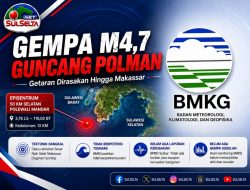 Gempa M4,7 Guncang Polman, Getaran Terasa hingga Makassar