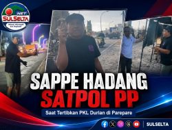 Sappe Hadang Satpol PP Saat Tertibkan PKL Durian di Parepare