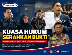 Kuasa Hukum Serahkan Bukti Bantahan Dugaan Pesta Miras Bupati Gowa