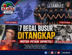 7 Begal Busur Ditangkap, Motor Petani Takalar Dipreteli