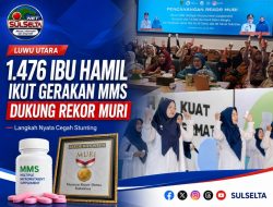 1.476 Ibu Hamil Luwu Utara Ambil Bagian dalam Rekor MURI Cegah Stunting