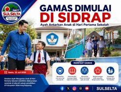GAMAS Warnai Hari Pertama Sekolah di Sidrap