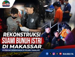 Rekonstruksi Ungkap Suami Bunuh Istri di Makassar, Peragakan 16 Adegan