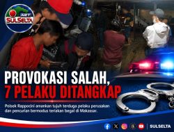 Mahasiswa Diteriaki Begal, 7 Pelaku Perusakan dan Pencurian di Makassar Ditangkap