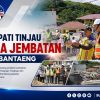 Bupati Tinjau Perbaikan Dua Jembatan Bantaeng