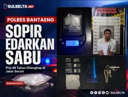 Polisi Tangkap Sopir Diduga Edarkan Sabu di Bantaeng