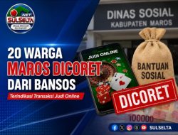 20 Warga Maros Dicoret dari Penerima Bansos, Terindikasi Judi Online