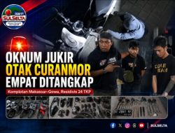 Oknum Jukir Jadi Otak Komplotan Curanmor Makassar-Gowa, Empat Ditangkap