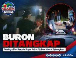 Sebulan Buron, Terduga Pembunuh Sopir Taksi Online Maros Ditangkap