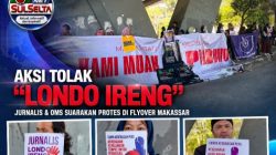Aksi “Kami Bukan Londo Ireng” Digelar di Flyover Makassar