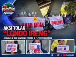 Aksi “Kami Bukan Londo Ireng” Digelar di Flyover Makassar