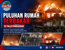 Puluhan Rumah Terbakar di Tallo Makassar