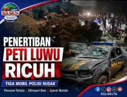 Penertiban PETI Luwu Ricuh, Tiga Mobil Polisi Rusak