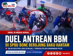 Duel Antrean BBM di SPBU Bone Berujung Baku Hantam, Satu Pria Diamankan Polisi
