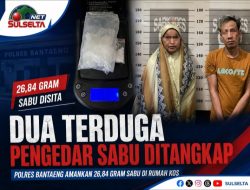 Polisi Ungkap Dugaan Peredaran Sabu di Bantaeng, Dua Terduga Pelaku Diamankan