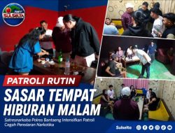 Satresnarkoba Polres Bantaeng Intensifkan Patroli Tempat Hiburan Malam