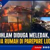 Bohlam Diduga Meledak, Dua Rumah di Parepare Ludes
