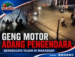 Geng Motor Bersenjata Tajam Adang Pengendara di Makassar
