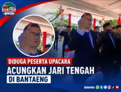 Diduga Peserta Upacara Acungkan Jari Tengah di Bantaeng