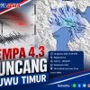 Gempa M 4,3 Guncang Luwu Timur, Dipicu Sesar Matano