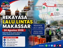 Rekayasa Lalu Lintas Makassar Saat Defile MTQ KORPRI