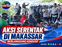 Aksi Serentak di Makassar Berlangsung Kondusif