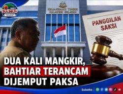 Dua Kali Mangkir, Bahtiar Terancam Dijemput Paksa