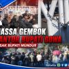 Massa Gembok Gerbang Kantor Bupati Gowa