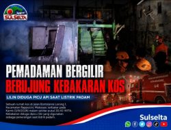 Pemadaman Bergilir Berujung Kebakaran Kos di Makassar