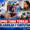 DPRD Tana Toraja Keluarkan 7 Tuntutan Kasus MBG