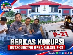 Berkas Korupsi Outsourcing BPKA Sulsel P-21
