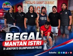 Begal Mantan Istri di Jeneponto Dilumpuhkan Polisi
