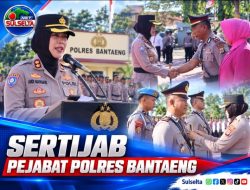 Kapolsek Bissappu dan Kasat Samapta Polres Bantaeng Berganti