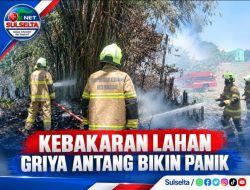 Kebakaran Lahan Dekat Permukiman Antang Bikin Warga Panik