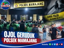 Ojol Geruduk Polsek Mamajang Usai Rekannya Ditikam Jukir
