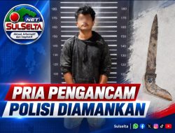 Diduga Ancam Polisi dengan Badik, Pria Bantaeng Diamankan