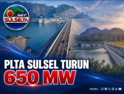 Kapasitas PLTA Sulsel Berkurang 650 MW