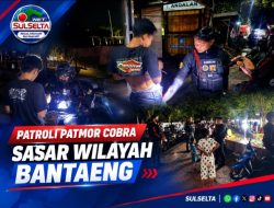 Patroli Patmor Cobra Sasar Wilayah Bantaeng