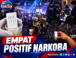 Operasi Antik Makassar, Empat Pengunjung THM Positif Narkoba