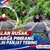 Jalan Rusak, Warga Pinrang Pilih Panjat Tebing Terjal