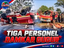 Armada Damkar Pangkep Terguling, Tiga Personel Meninggal