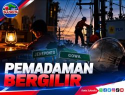 Pemadaman Bergilir Kembali Hantam Jeneponto dan Gowa