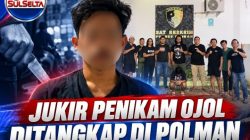 Jukir Penikam Driver Ojol Ditangkap di Polman