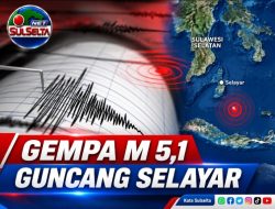 Gempa Magnitudo 5,1 Guncang Kepulauan Selayar